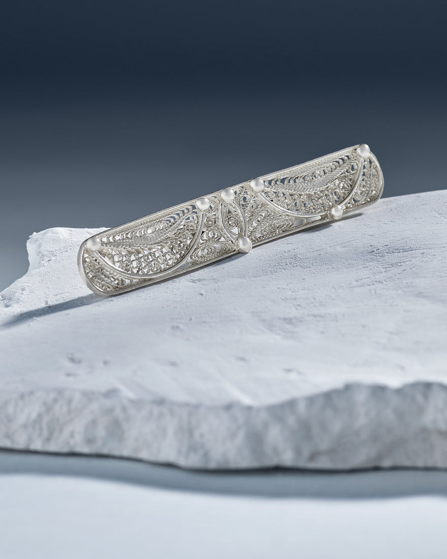 Sterling silver hair barrette