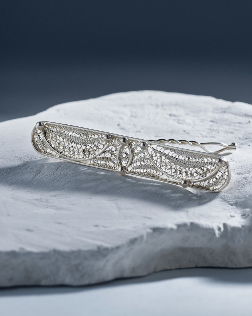Sterling silver hair clasp