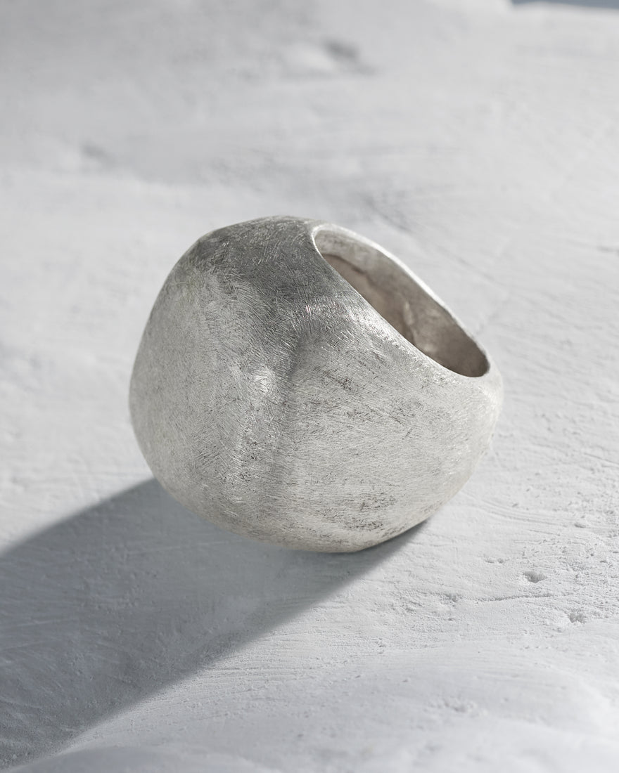 unusual sterling silver bombo ring