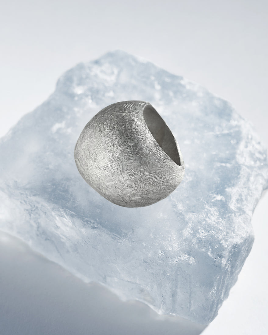 Sterling silver dome ring