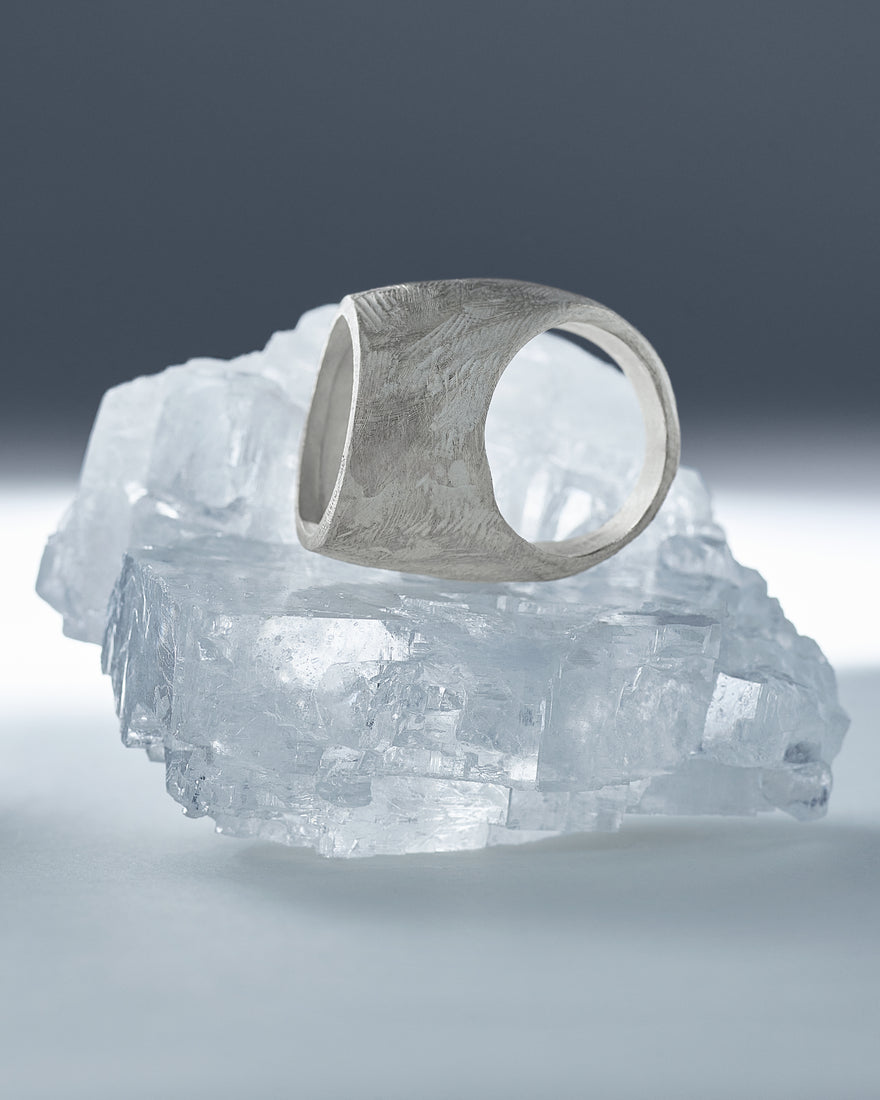 sterling silver sculptural ring